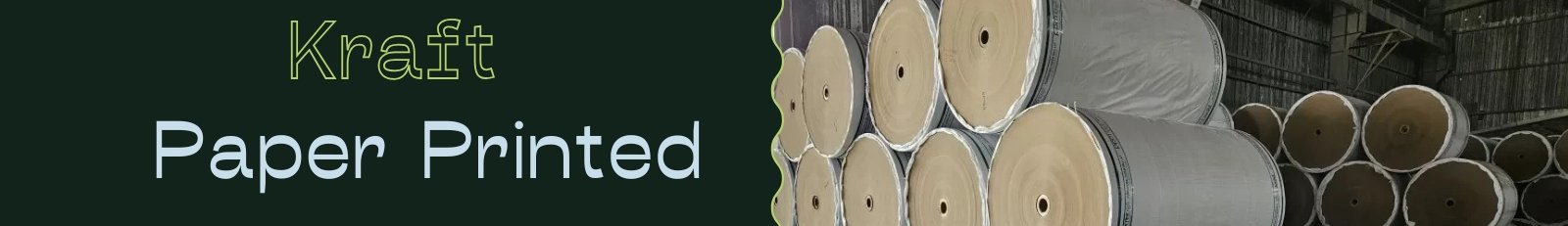 Kraft Paper Printed Reel Ends Banner